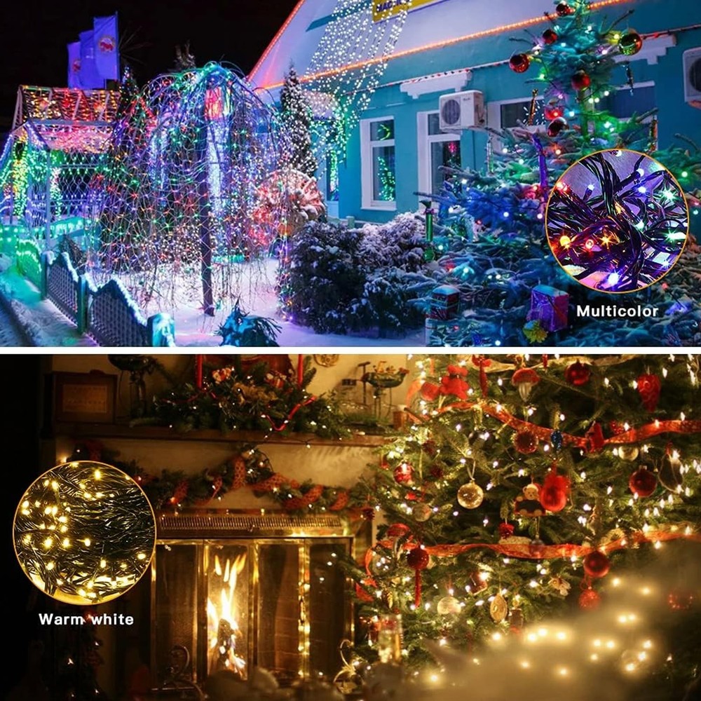 Dreicht Music Motion Sensor Color Changing Christmas String Multicolor