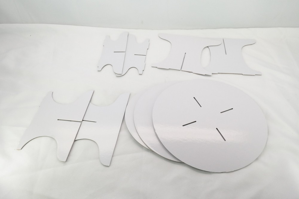 Three Piece Dessert Stand Set White TF