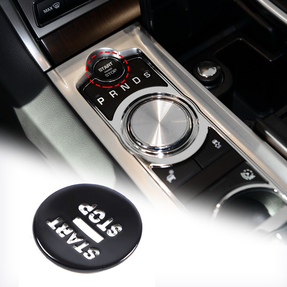 Glossy Black Engine Start Stop Push Button Switch Cover For Jaguar XF 2008-2015
