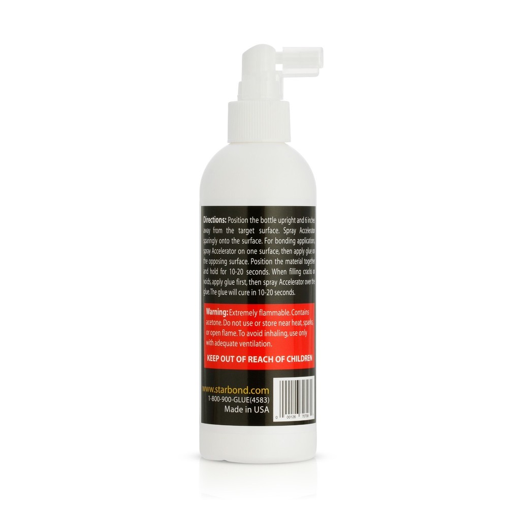 Starbond CA Glue Accelerator (8 Ounce) - Instantly Dries Super Glue