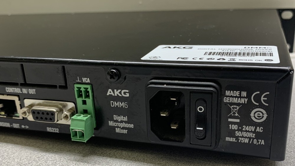 AKG DMM6 Digital Automatic Microphone Mixer 6 Channel input Missing Knobs