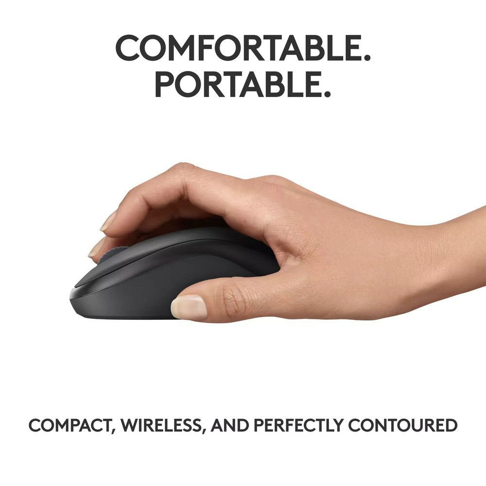 Logitech - M240 Silent Wireless Ambidextrous Mouse - Graphite