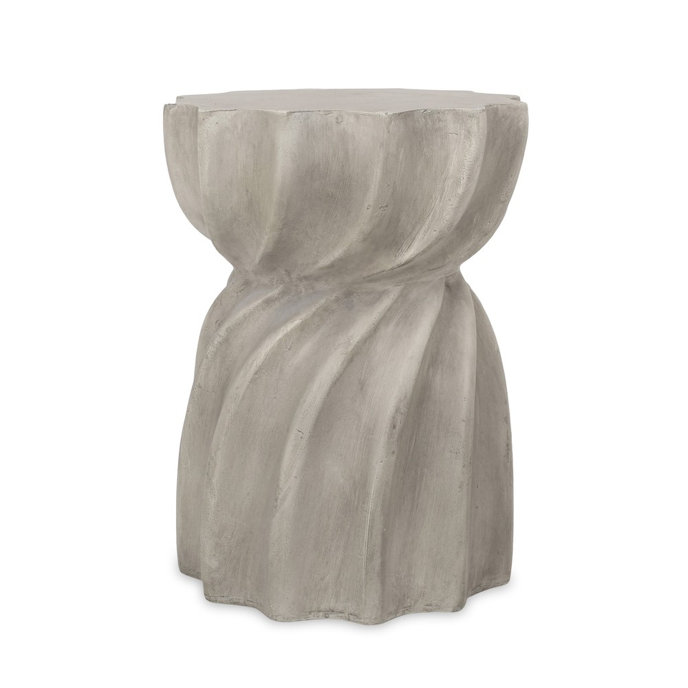 Fashionable grey side table, lightweight concrete structure and modern design