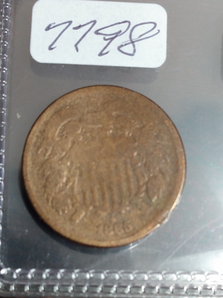 1865 2 CENT PIECE