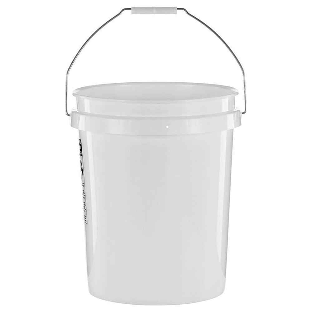 (2 pack) United Solutions 5 Gallon Round Utility Bucket, Comfort Handle, Plastic