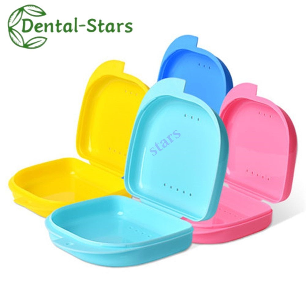 5Pcs Dental Denture Retainer Storage Case Box Mouthguard Container Assorted Box