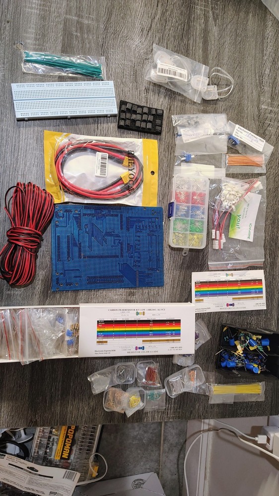 Electronics Hobbyist and Prototyping Component Lot / STEM Learning Bundle