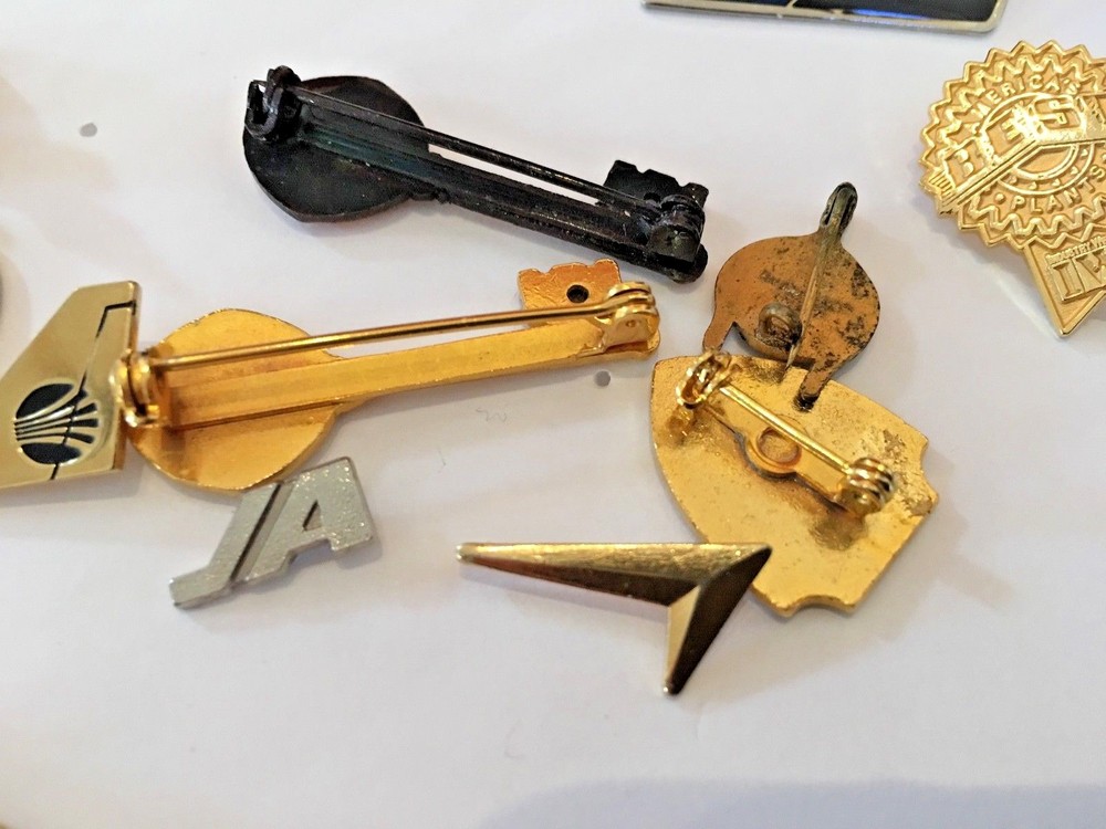 LOT OF MISC PINS WITH BACK ATTACHMENTS