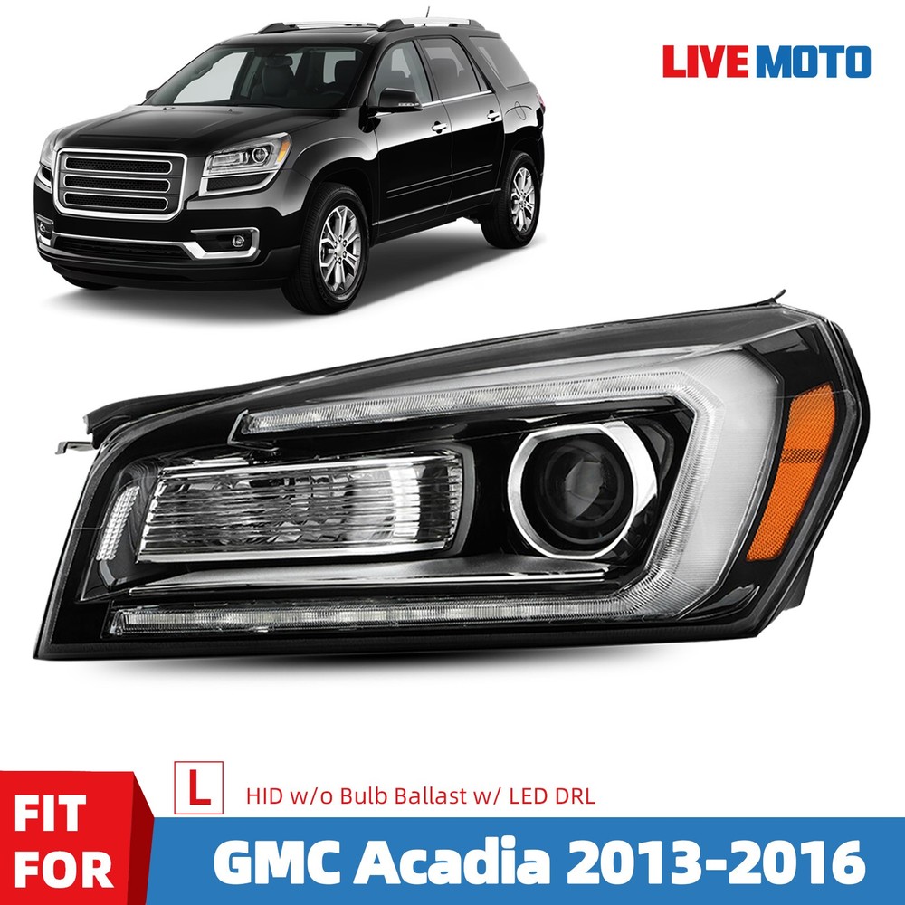 For 2013-2016 GMC Acadia HID/Xenon Headlight LED Tube Projector Driver Left