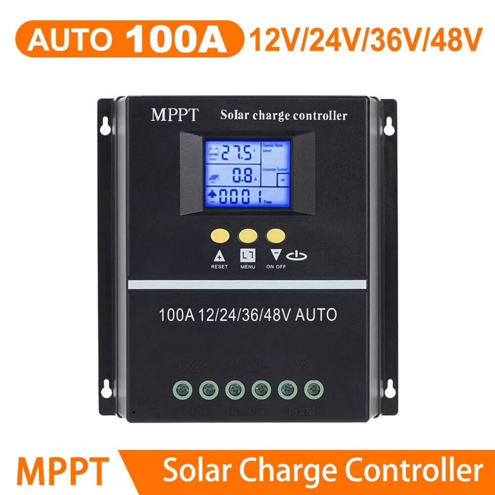 100A MPPT Solar Charge Controllers 12V 24V 36V 48V Convenient for Solar Panel