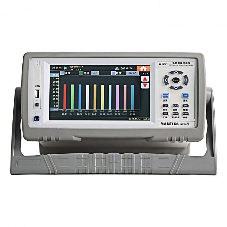 Multi-Channel Temperature Analyzer 7" Screen Supports Wired/Wireless Expansion