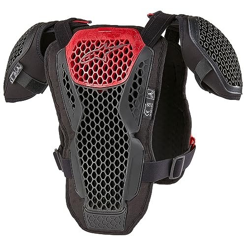 Youth Bionic Action Chest Protector, L/XL Large-X-Large Black/Red