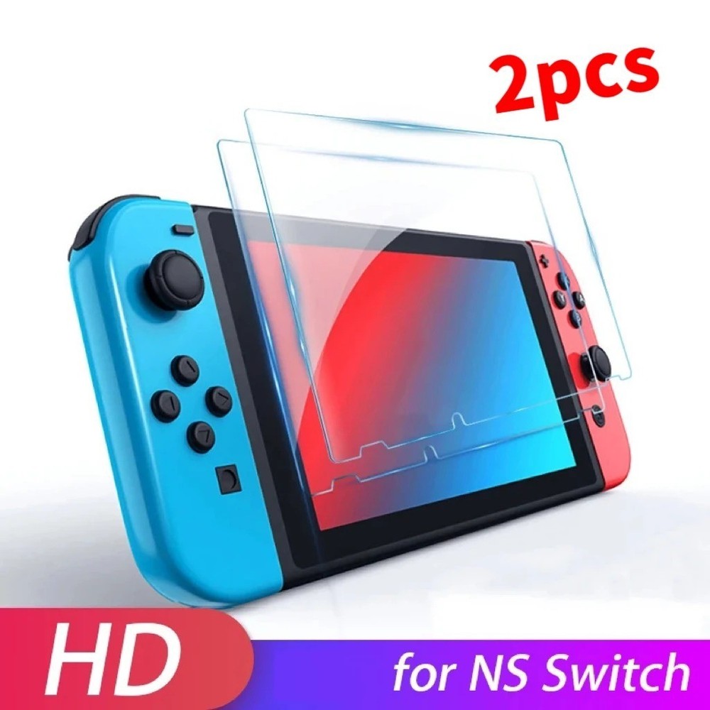 2-Pack Tempered Glass Screen Protector For Nintendo Switch