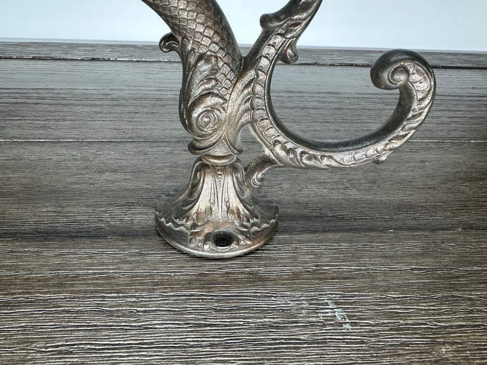 Vintage Dauphin Koi Devil Fish Hook Hanger Decorative Arts Hardware Element