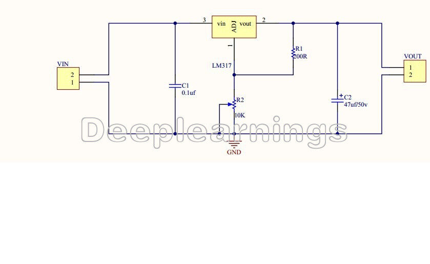 NEW DC Linear Converter Buck Step Down LM317 Low Ripple Module Power Supply