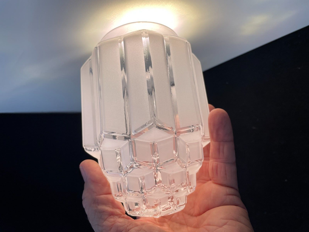screw in shade adapter with Skyscraper Glass Shade