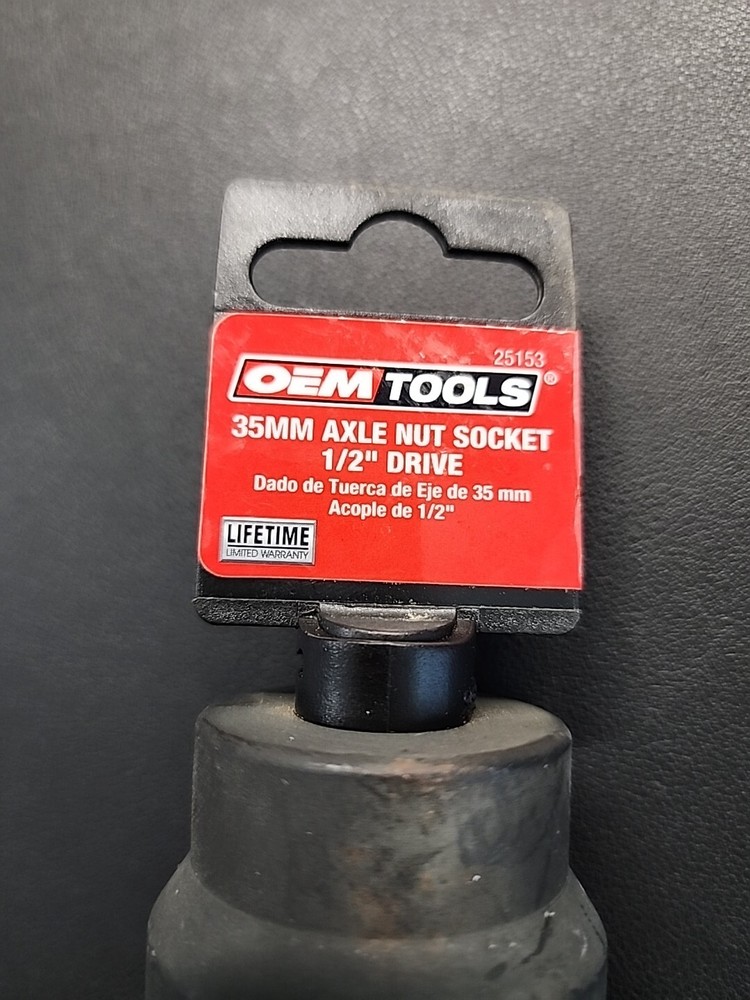 OEMTOOLS 25153 35mm. axle nut socket 1/2 drive