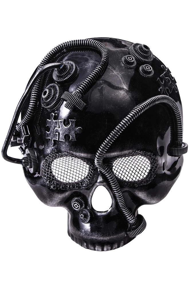 Brand New Skeleton Masquerade Mask (Silver)