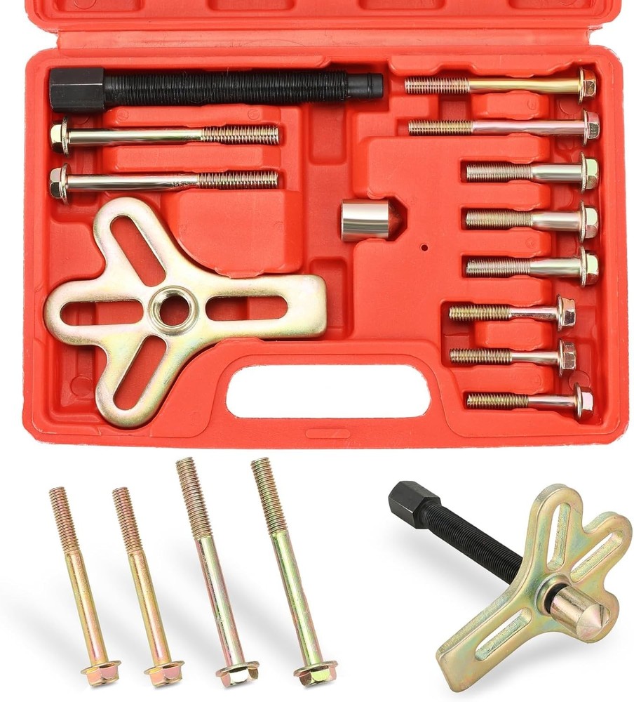 Harmonic Balancer Steering Wheel Puller Kit | 13PCS Flywheel Puller, Cranksha...
