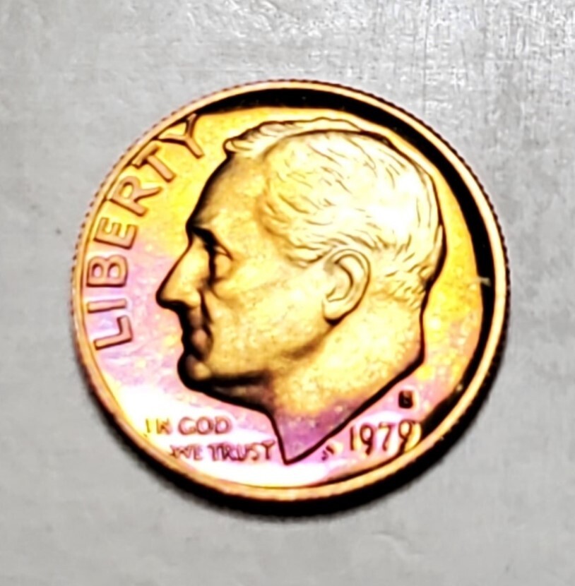 TONED 1979 S PROOF SET 6 COIN UNC SET #BX77