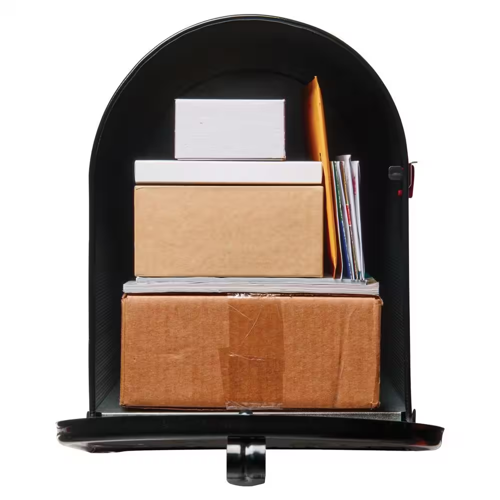 JUMBO POST MOUNT MAILBOX Galvanized Steel Extra Large Rural Mail Box