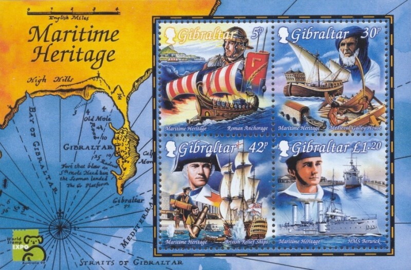 Gibraltar Scott #'s 801a MNH