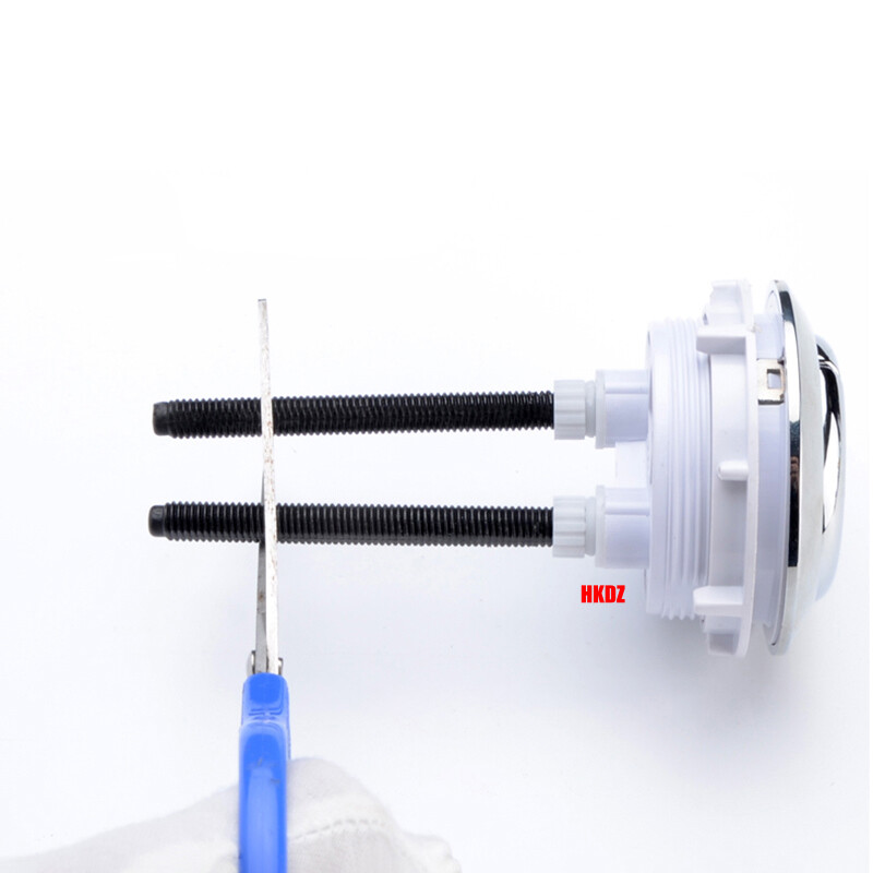 Round Single/Dual Flush Toilet Cistern Push Button Fitting Replace Water Saving