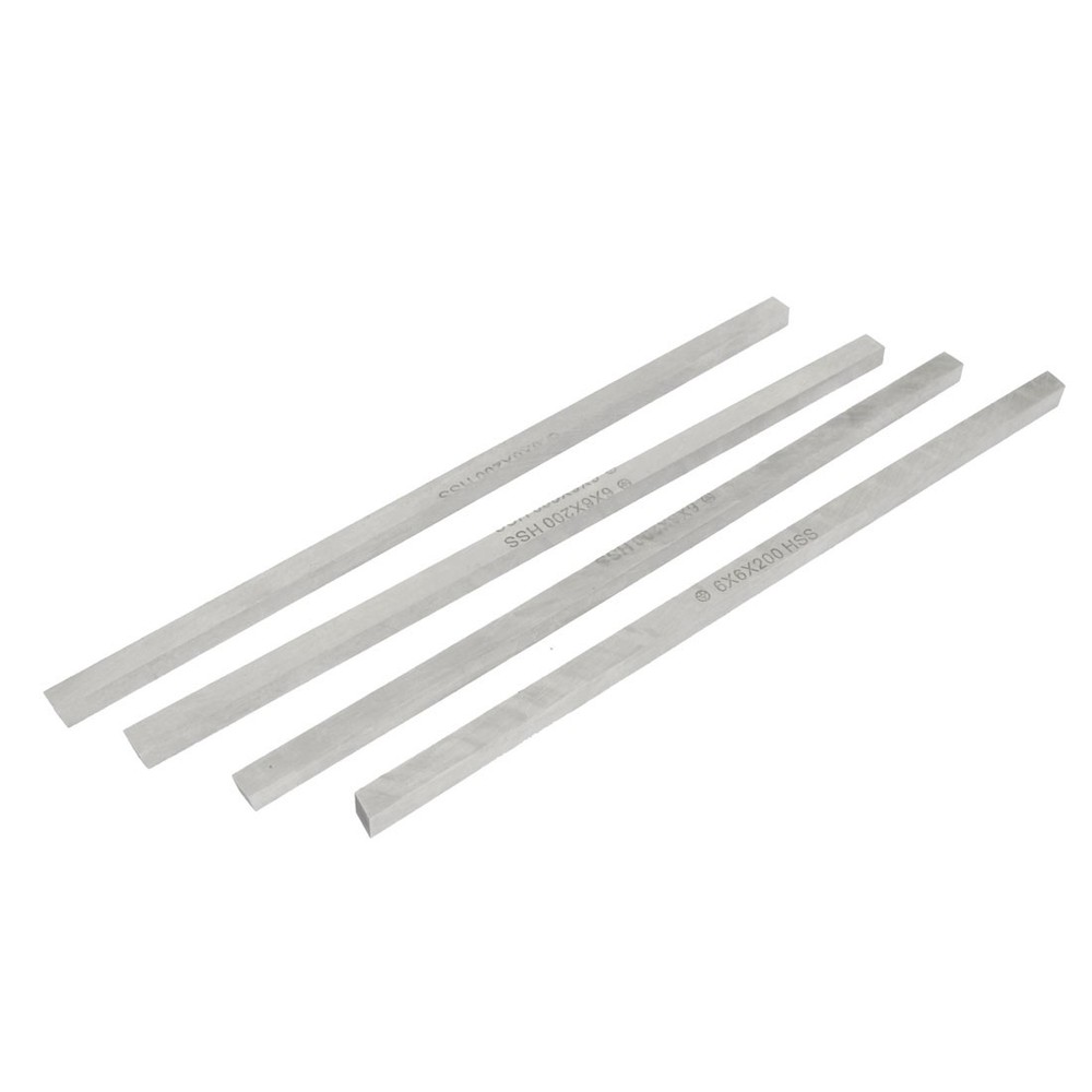 Sourcingmap - Square Milling Tips Hss Lathe, 6mm X 6mm X 200mm, 4 Pieces