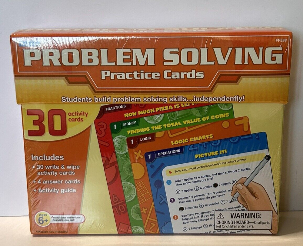 Lakeshore Problem Solving Practice Cards NEW & SEALED