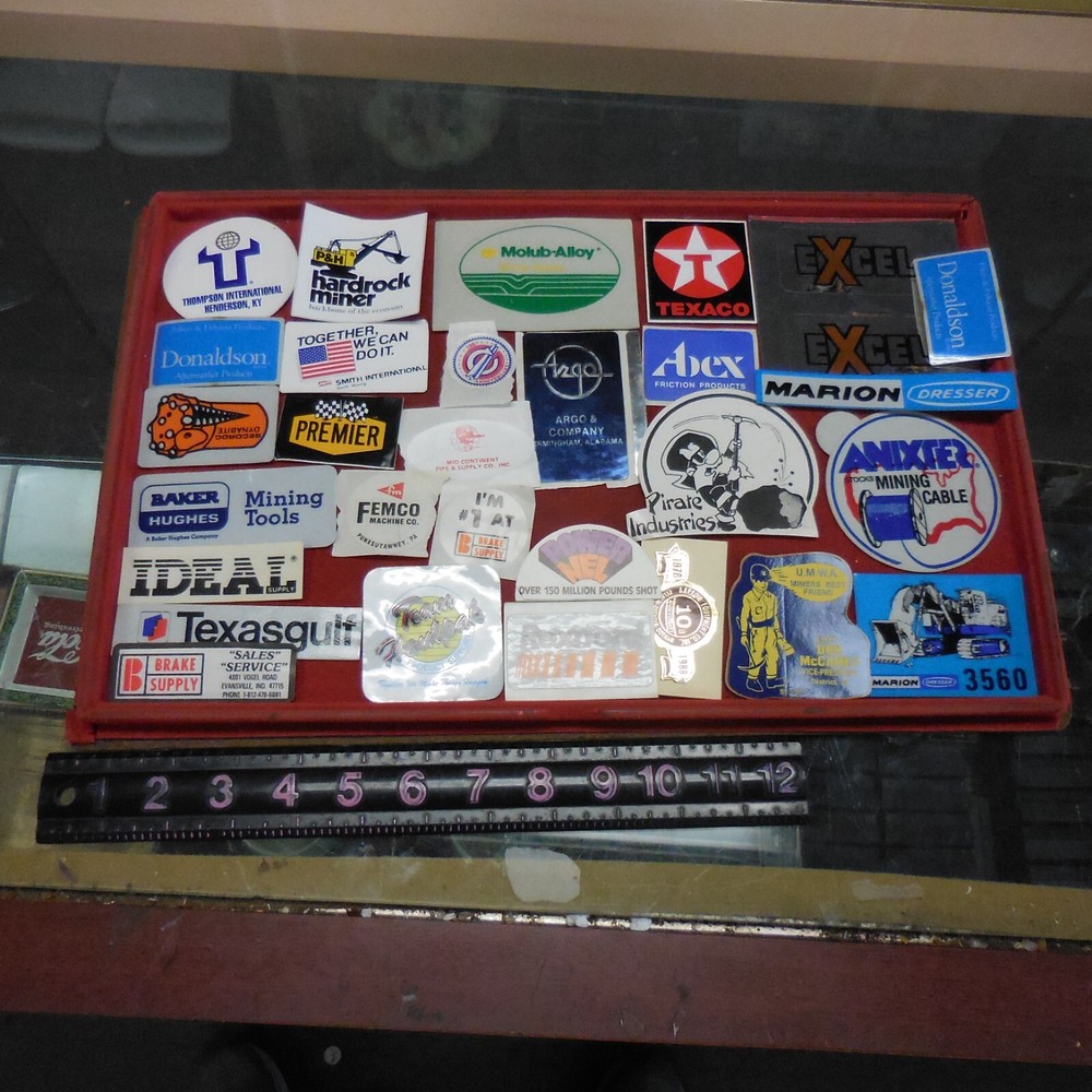 #8  LARGE LOT COAL MINING STICKERS RANDOMLY SELECTED FAST SHIPPING