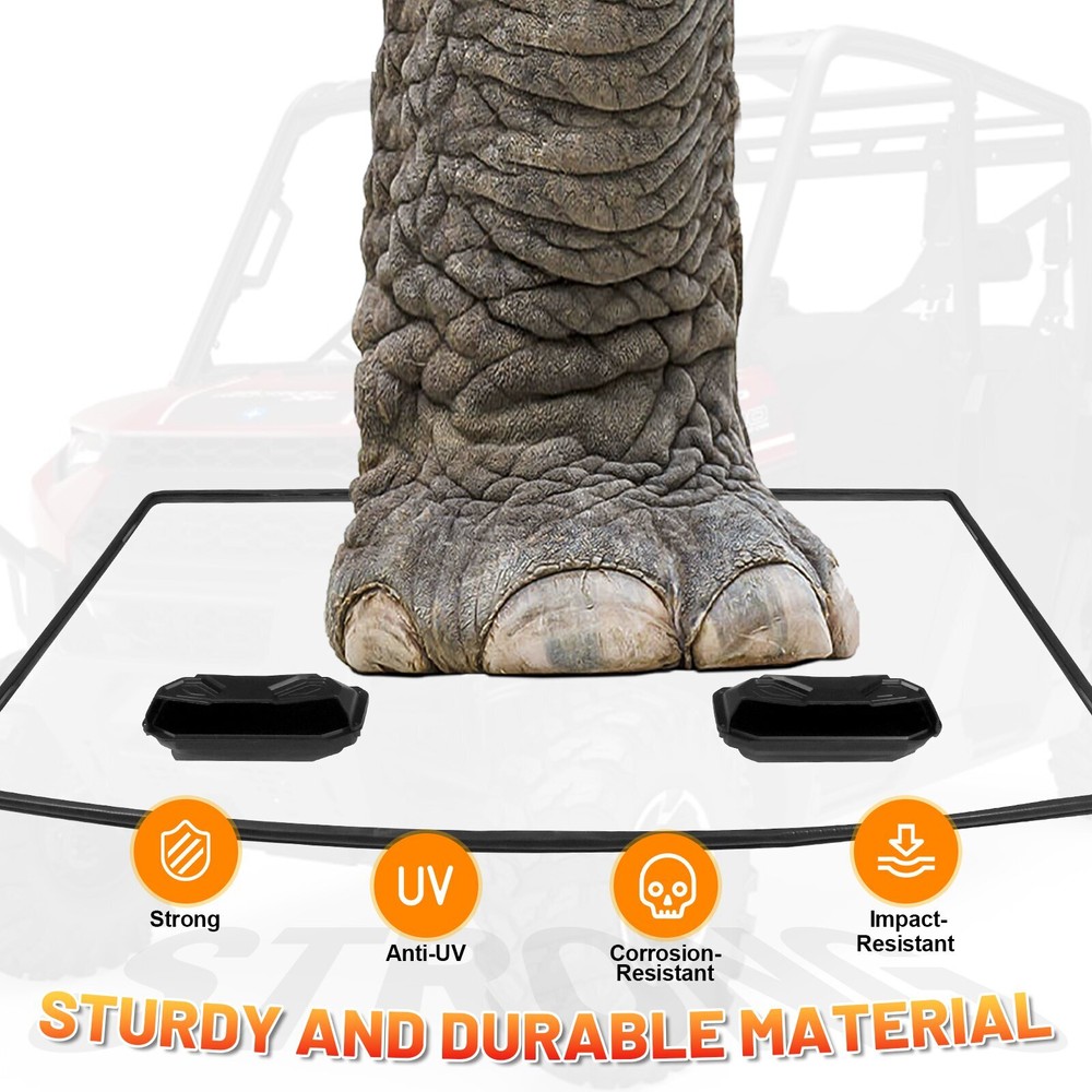 Scratch Resistant Vented Full Windshield for Polaris Ranger XP 1000 Full Size