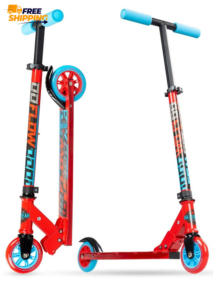 Kids Folding Kick Scooter – Lightweight Steel Frame, Adjustable Handlebar