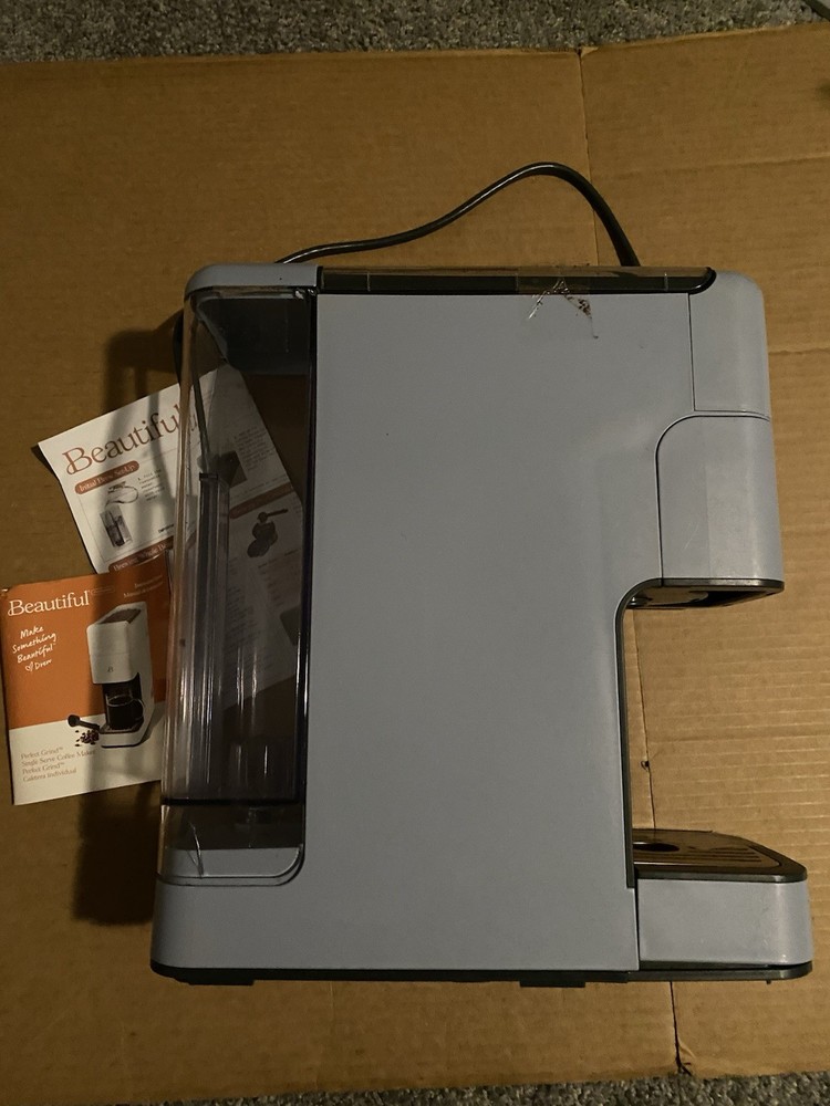 Beautiful Perfect Grind Programmable Single Serve Coffee Maker Cornflower Blue