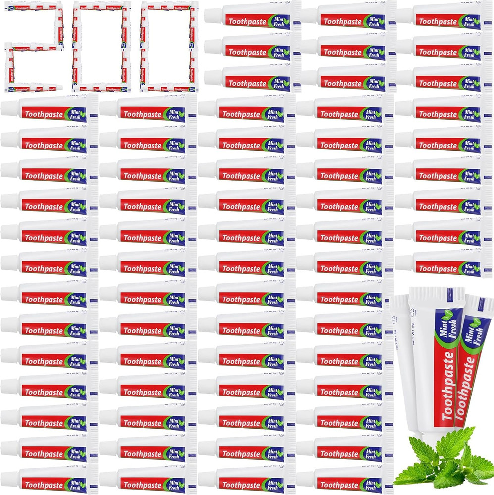 200 Pcs Mini Toothpaste Bulk Regular Clean Mint Toothpaste for Bad Breath, Helps