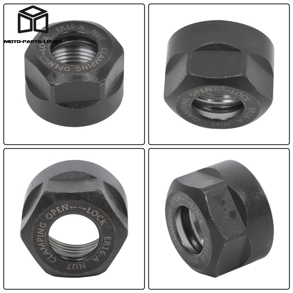 5 Pack ER16 Clamping Nut Set A Type for CNC Machine Collet Chuck Holder
