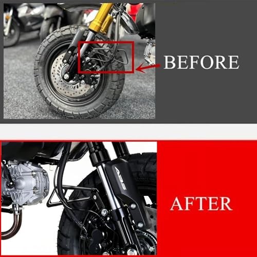 Monkey 125 Front Brake Caliper Disk Cable Guard Compatible with Monkey125 Black