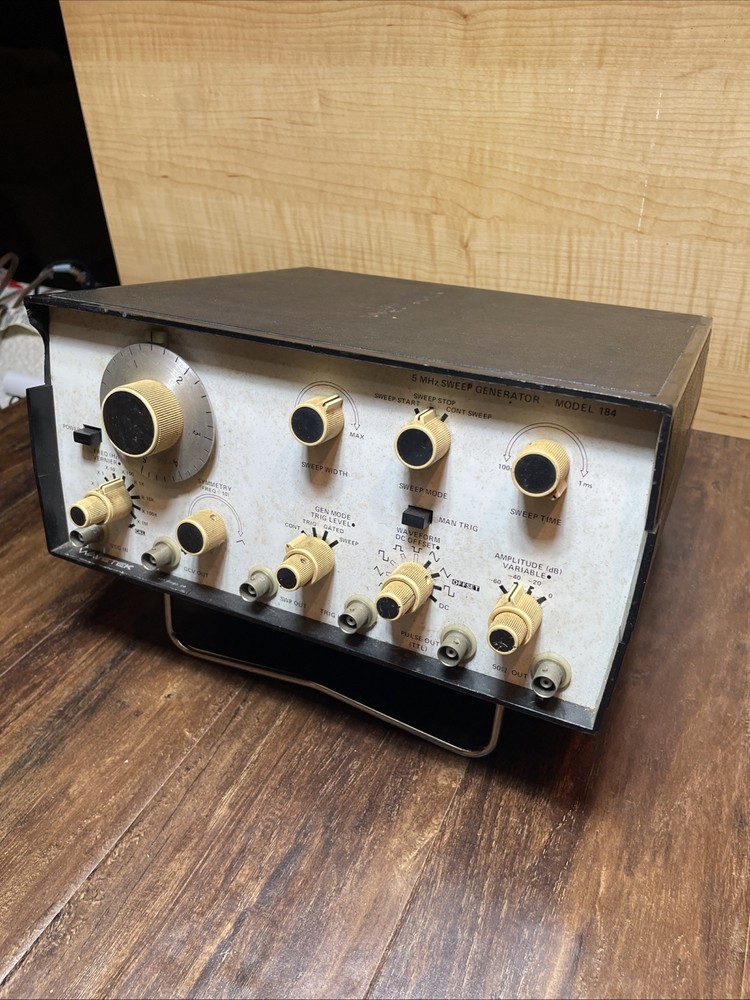 Wavetek Model 184, 5 MHz Sweep Generator -w/manual. Untested.