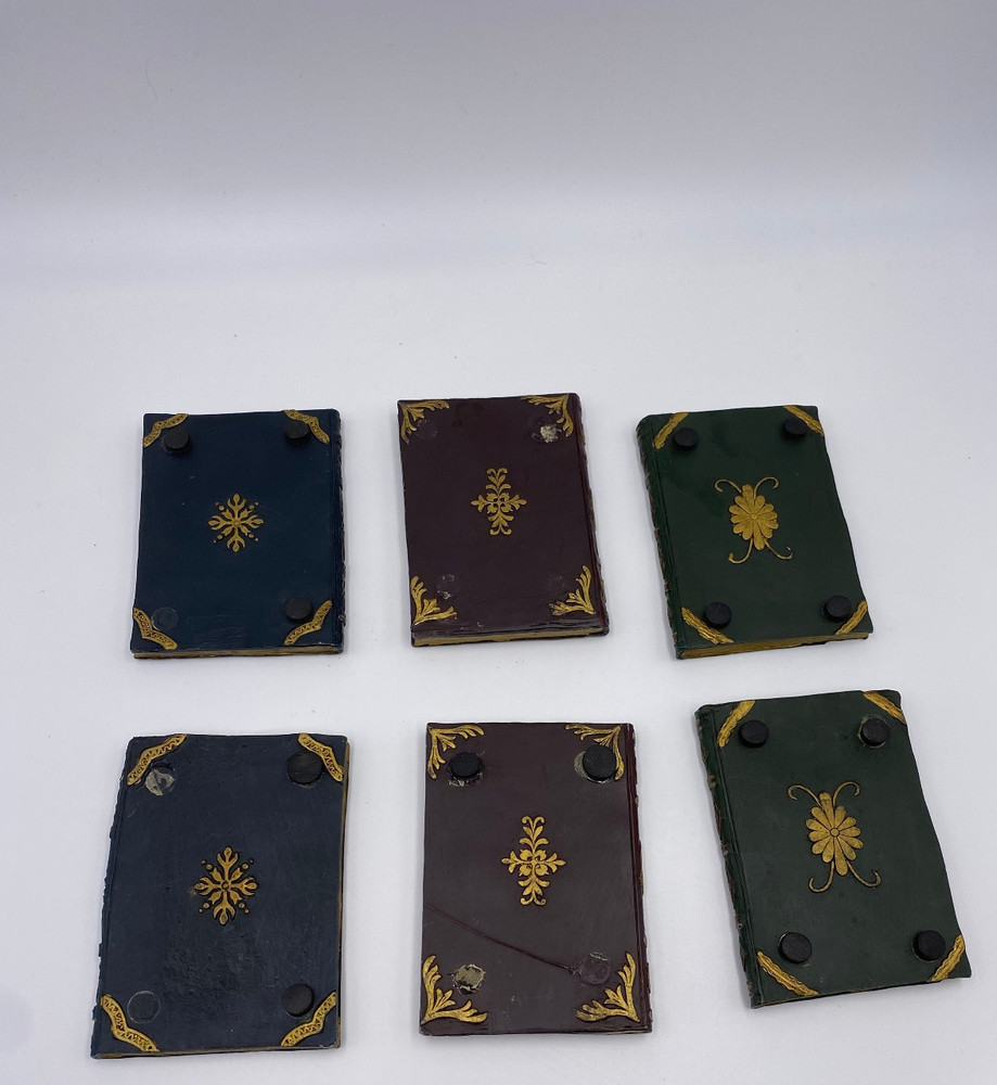 Decorative Resin Cork Library Coaster Set