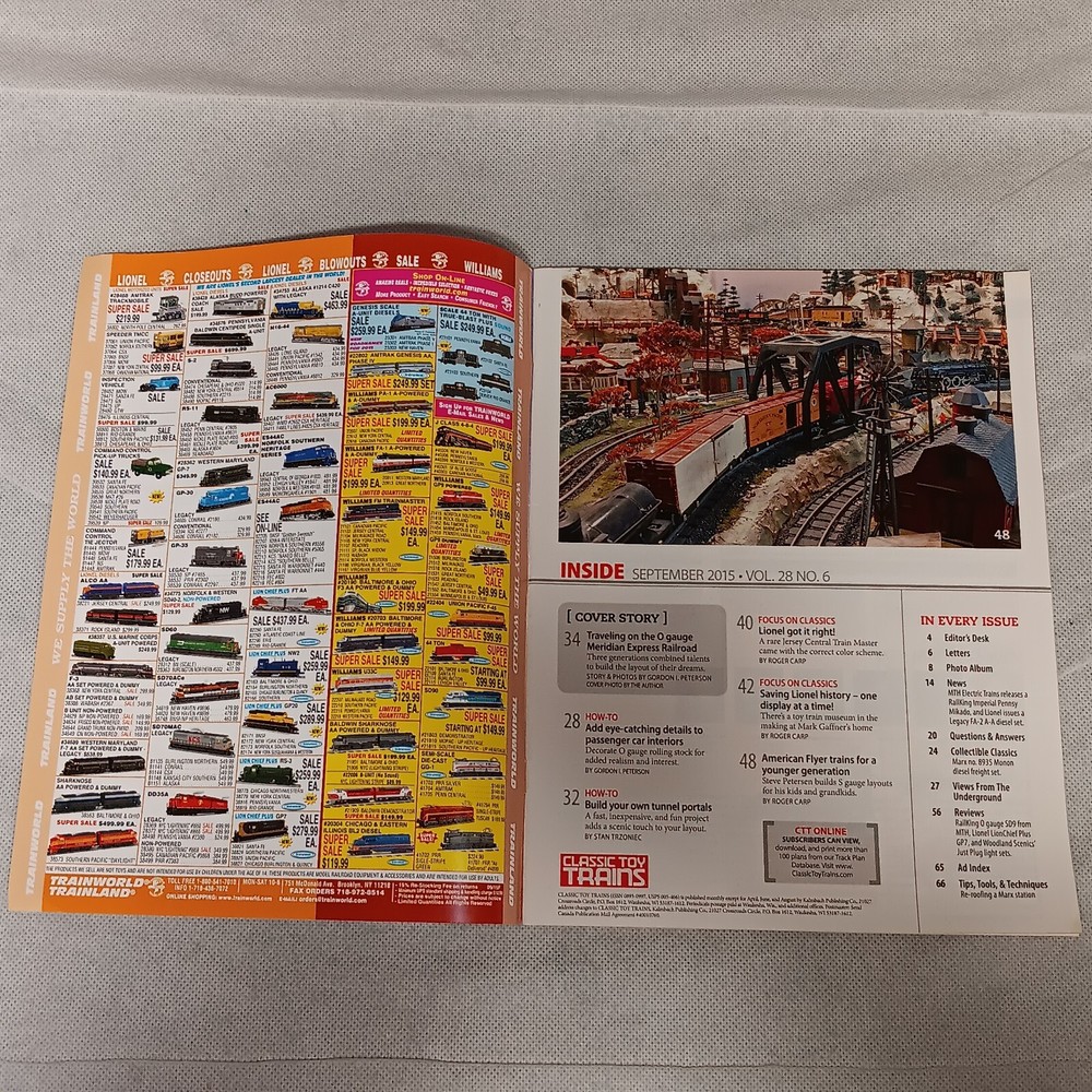 Classic Toy Trains Magazine September 2015