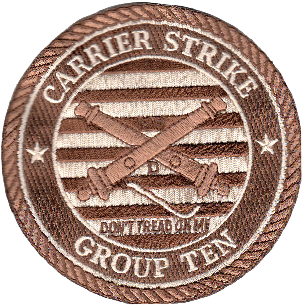 CARRIER STRIKE GROUP TEN DESERT DON'T TREAD ON ME CHEST PATCH