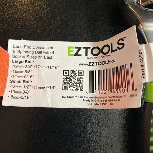 EZ TOOLS 48 in 1 Dog Bone Wrench SAE & Metric Multi-Tool
