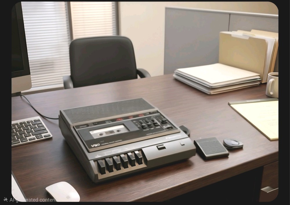 Panasonic RR-830 Cassette Transcriber Desktop Foot Controller, 4-LED