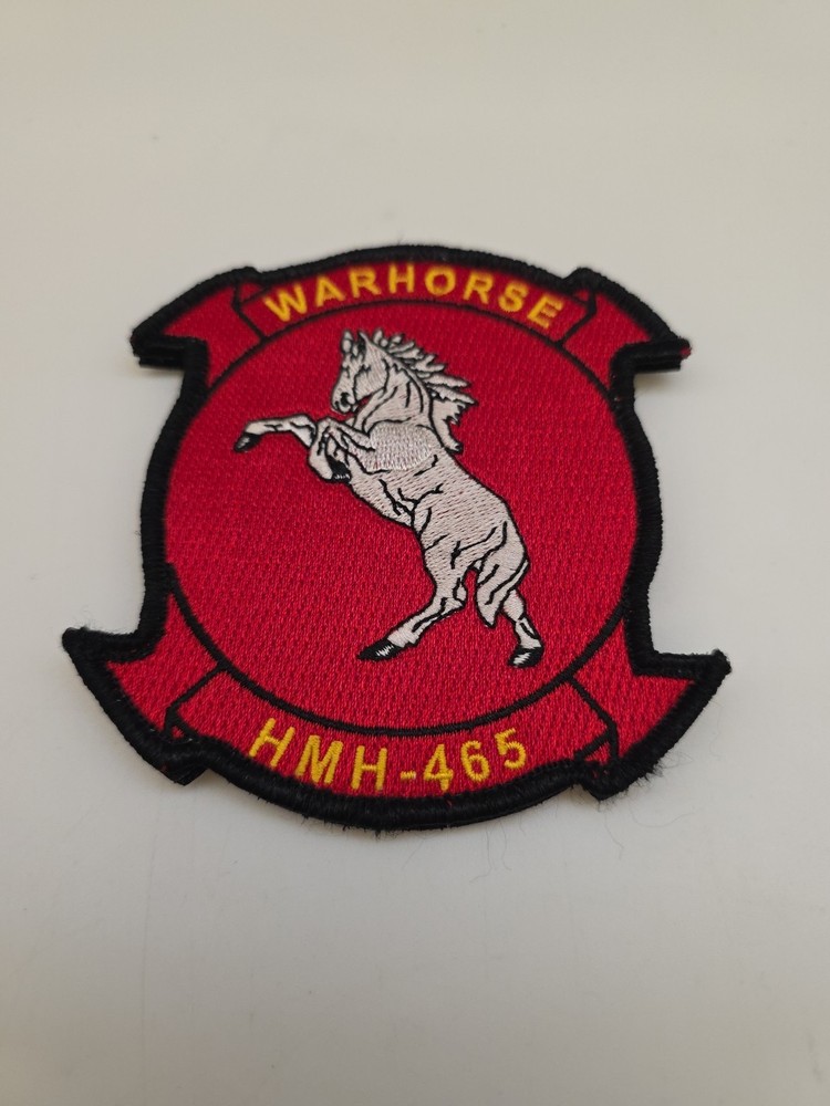 USMC HMH-465 WARHORSE  Hook & Loop Patch