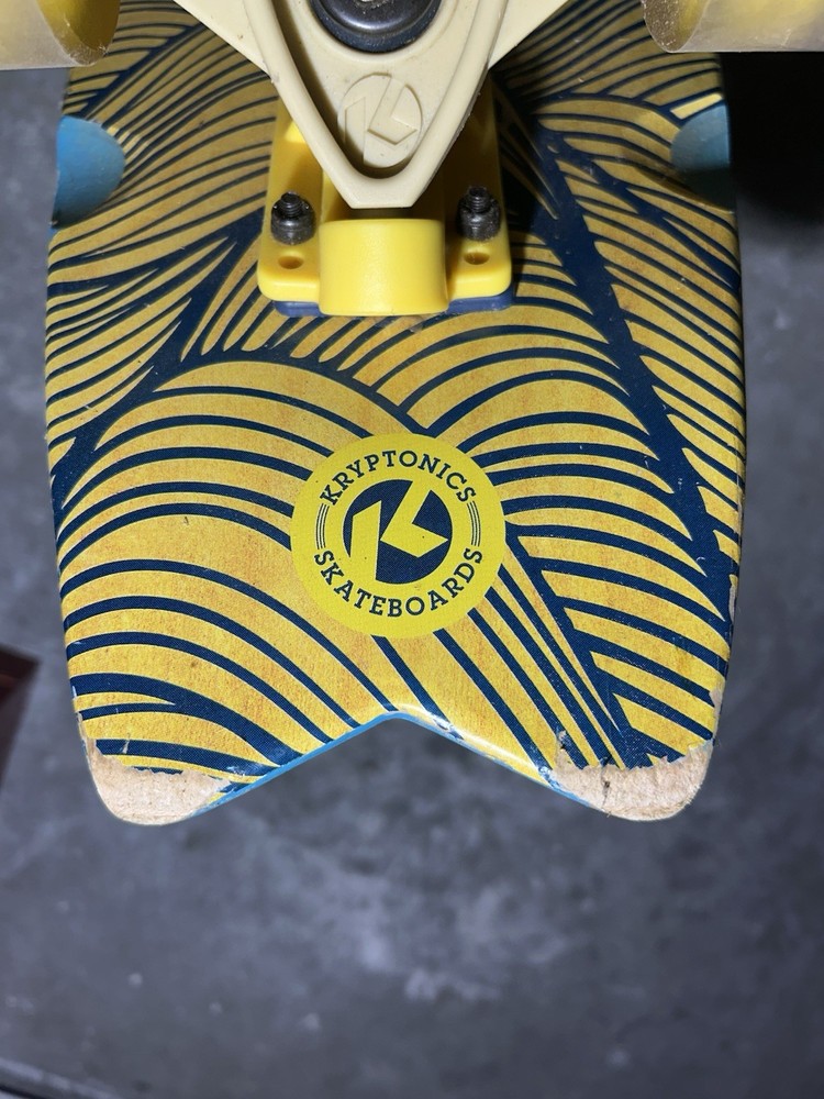 Kryptonics Complete Cruiser Skateboard 23" Wide Mini Wheels USED