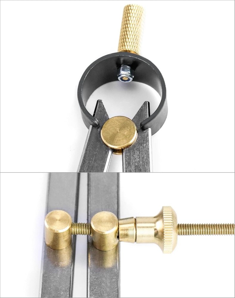 12" Precision Spring Divider | Drafting & Geometry Caliper for Carpenters