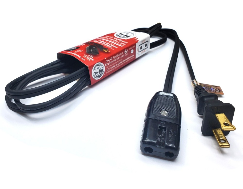 Replacement 6ft Power Cord for Rival Pizza Parlor Stoneware Cooker Model 4012