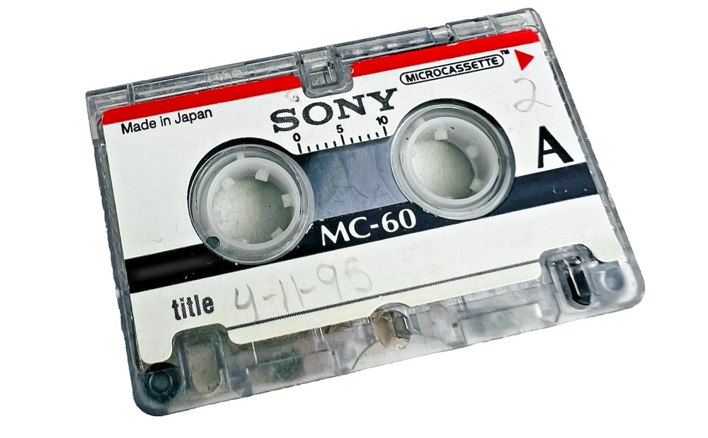 Panasonic RN-111 VAS Microcassette Voice Activated Recorder Silver Black 9B