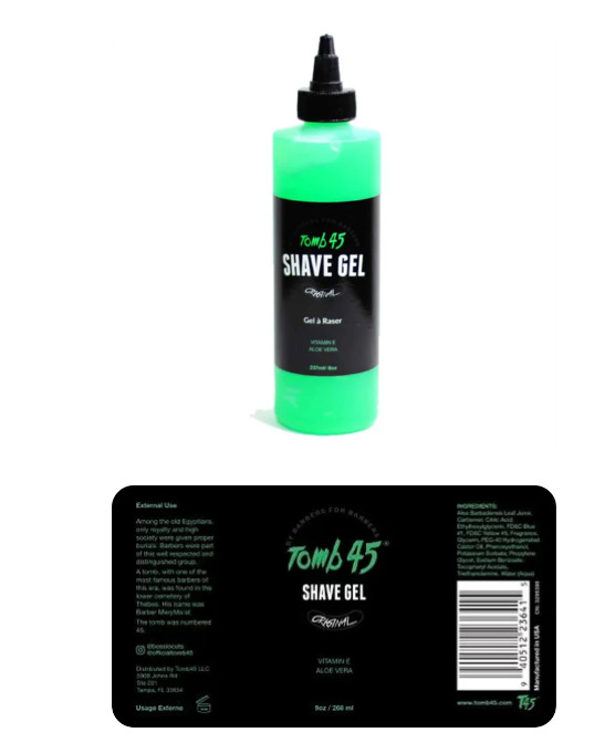 Tomb45 Shave Gel 9oz