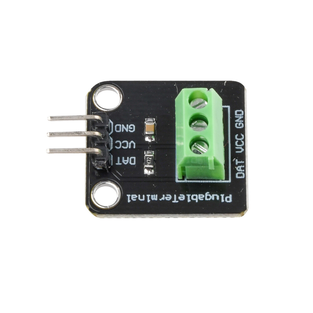 10PCS DS18B20 Temperature Sensor Probe Waterproof Plugable Terminal Adapter Set