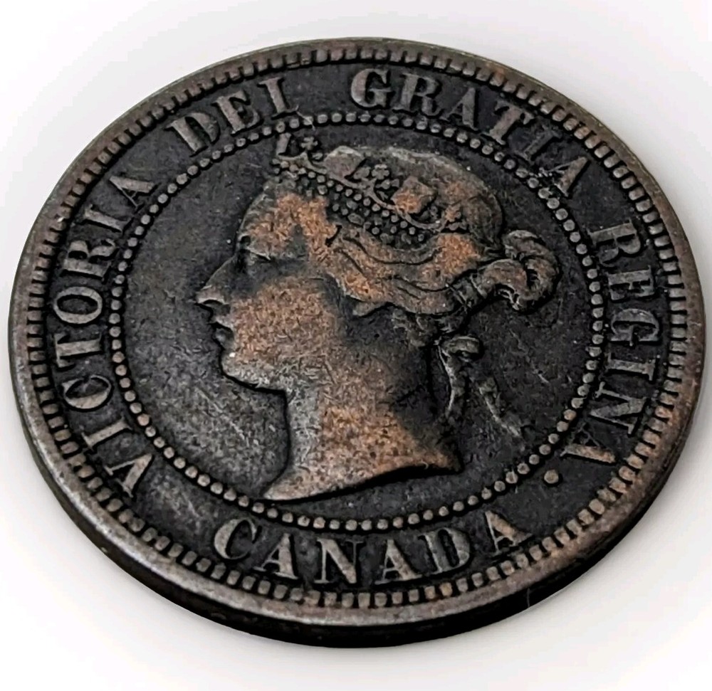 1882 H CANADA LARGE ONE CENT VICTORIA COIN